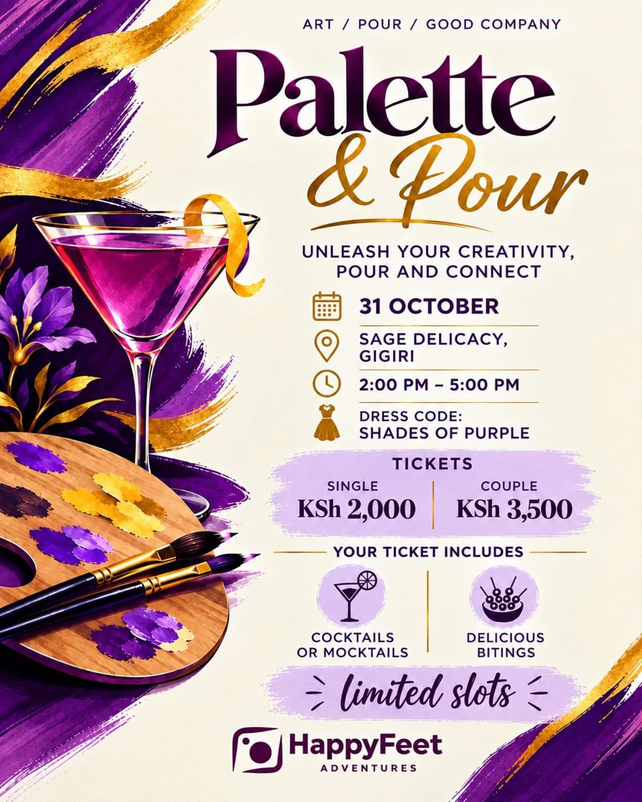 Palette and Pour event poster